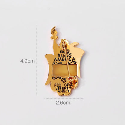U.S. Flag and Statue of Liberty Souvenir Pin
