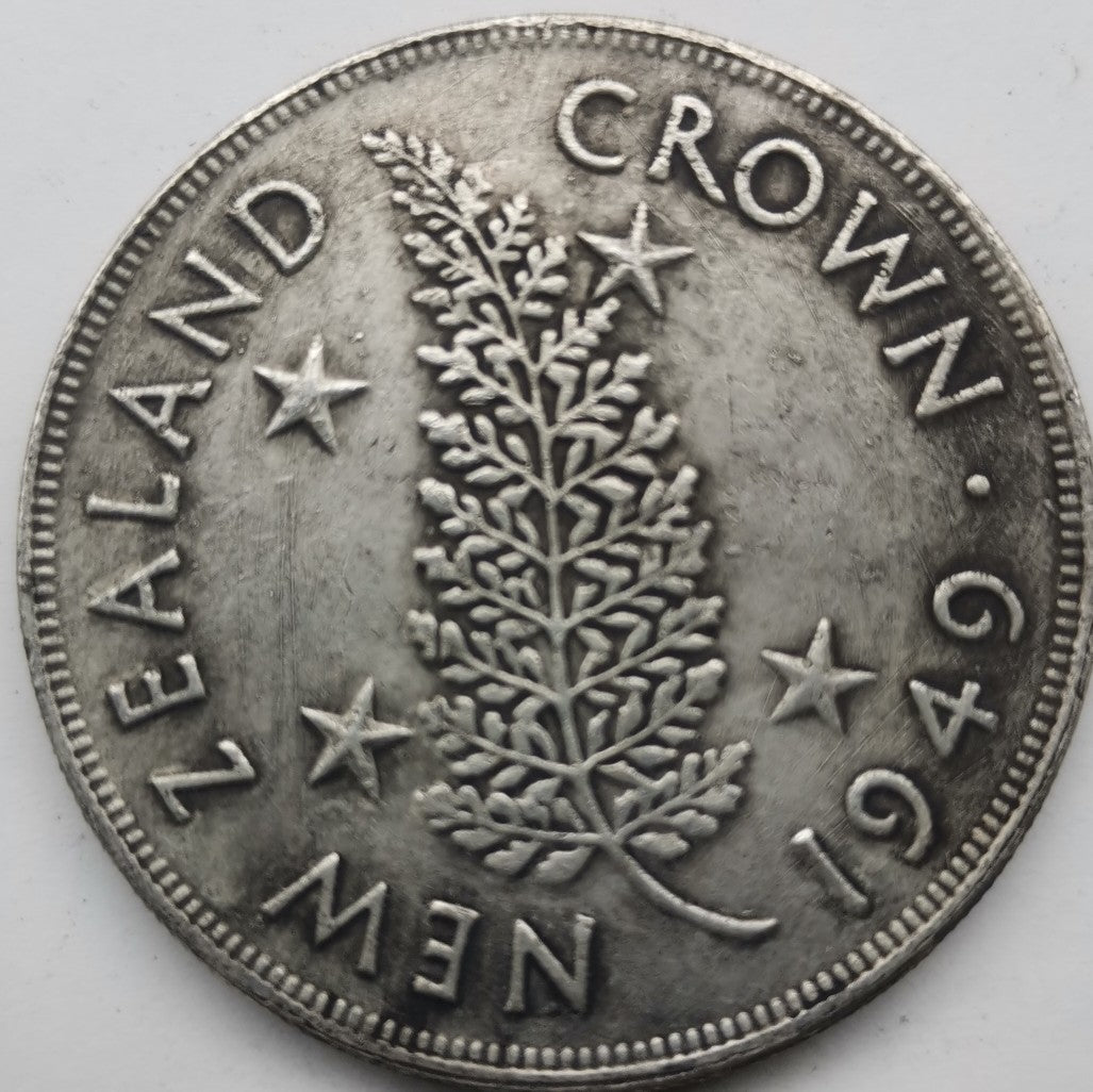 Replica 1949 New Zealand George VI Crown Coin