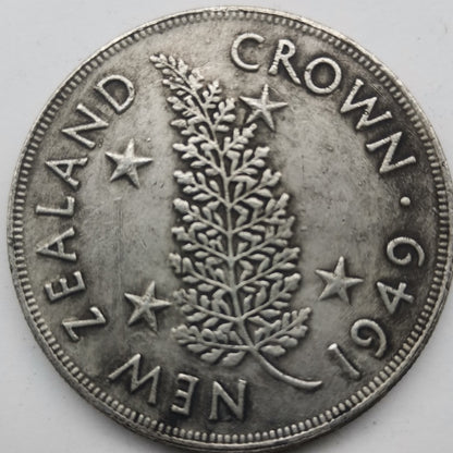 Replica 1949 New Zealand George VI Crown Coin