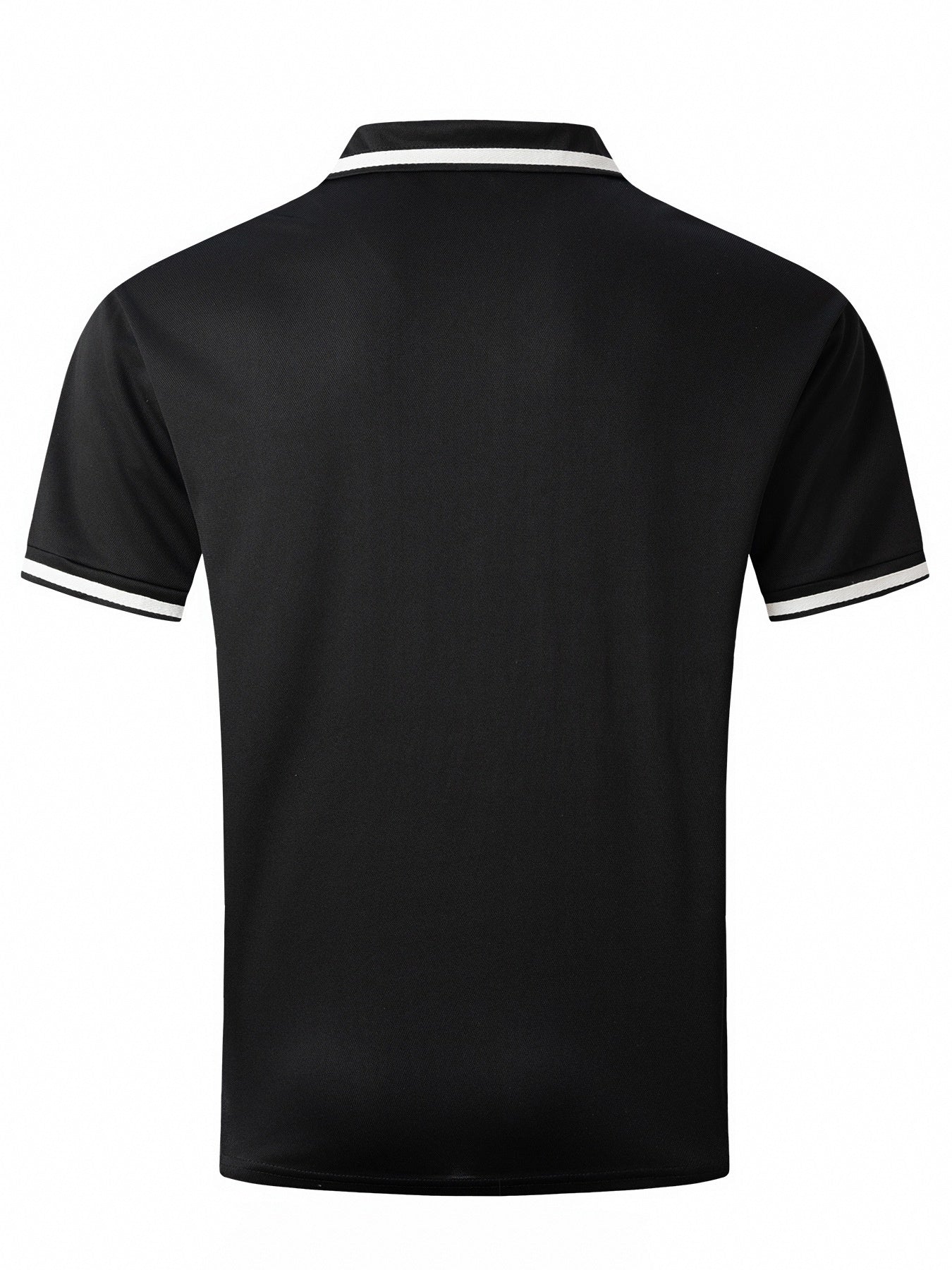 Men’s Contrast Trim Short Sleeve Polo Shirt