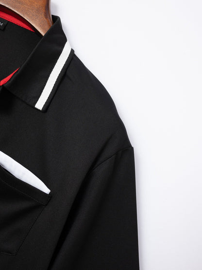 Men’s Contrast Trim Short Sleeve Polo Shirt