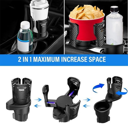 Dual Cup Holder Expander for Car