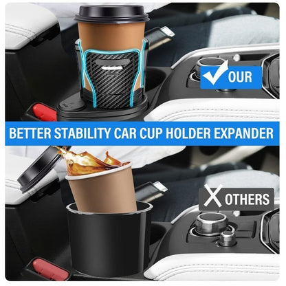 Dual Cup Holder Expander for Car