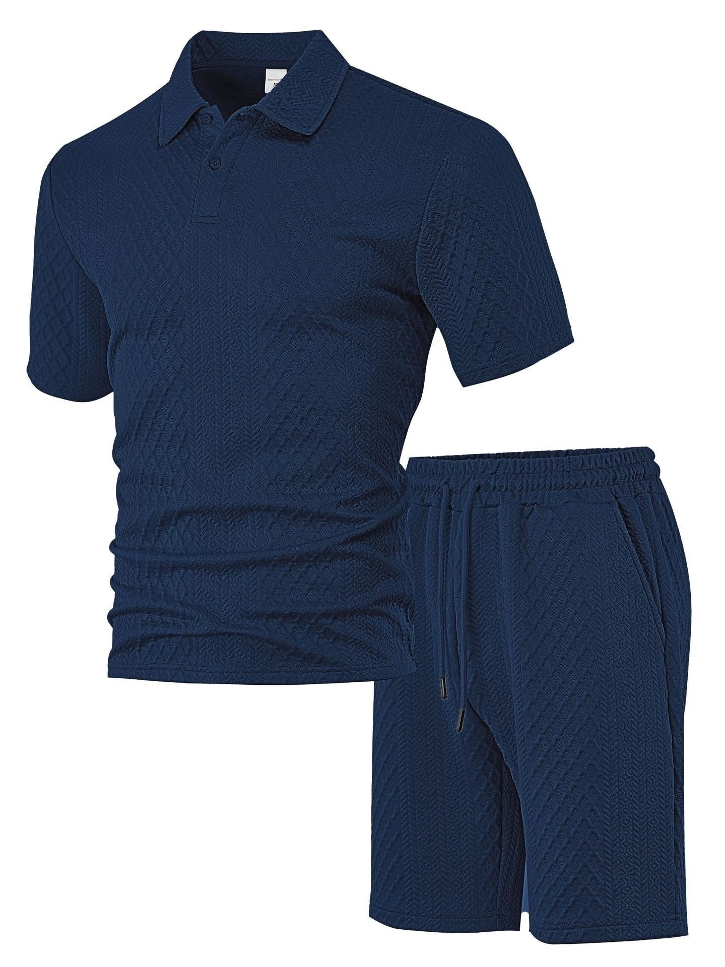 Men’s Waffle Textured 2 Piece Outfit