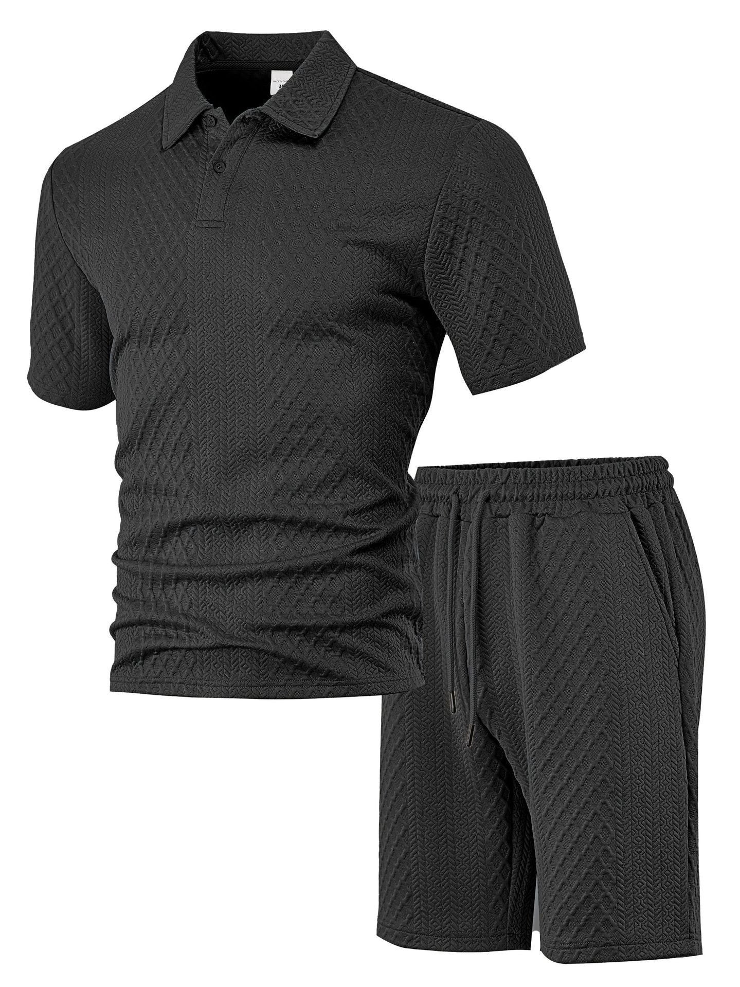 Men’s Waffle Textured 2 Piece Outfit