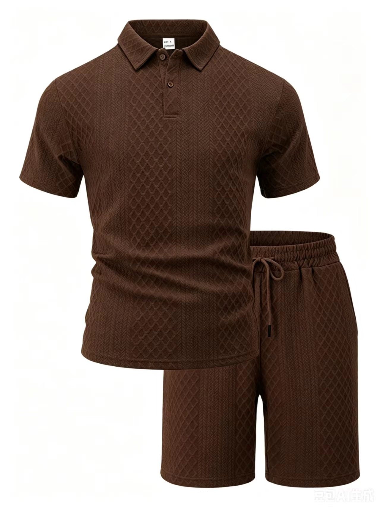 Men’s Waffle Textured 2 Piece Outfit