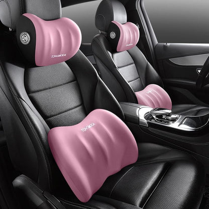 Car Seat Headrest & Lumbar Cushion