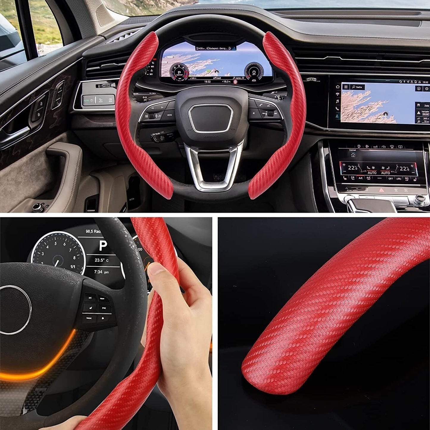 Anti-Slip Steering Wheel Cover