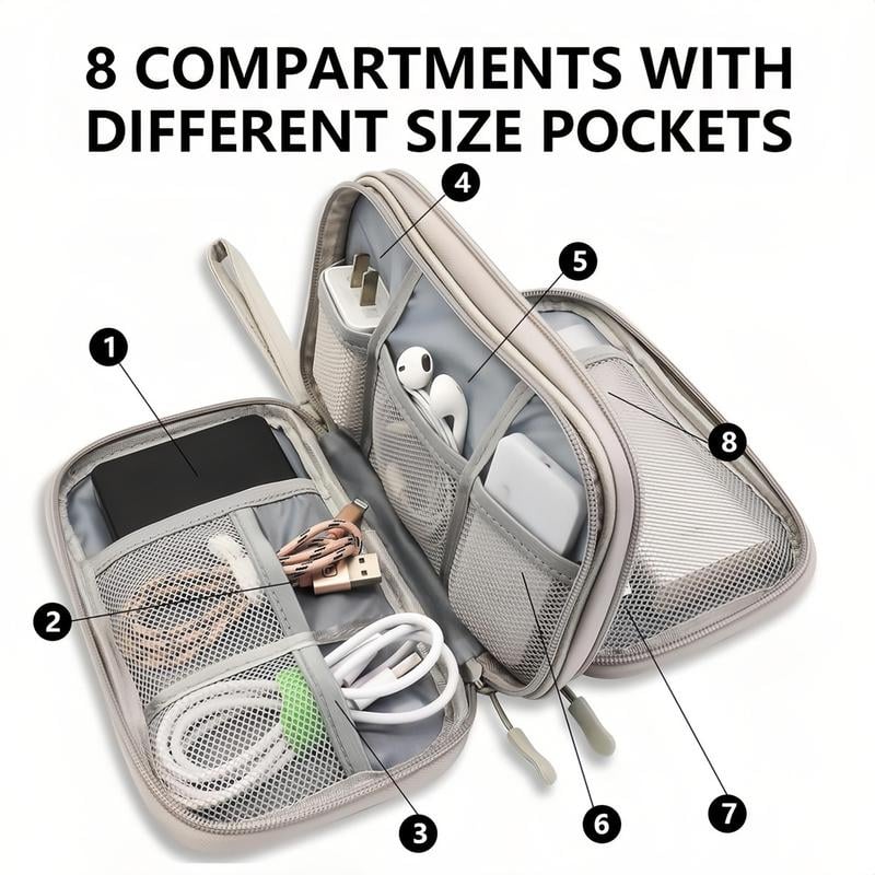 Multifunctional Cable Storage Bag