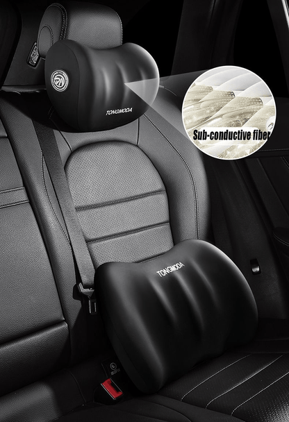 Car Seat Headrest & Lumbar Cushion